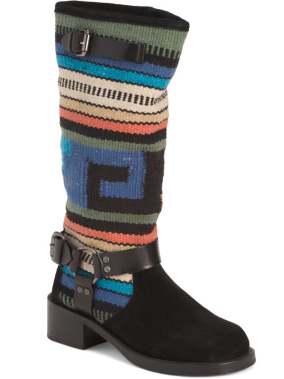 SEYCHELLES Buckle Boots With Suede Panels